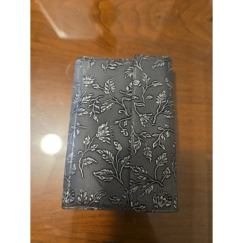 Vintage 1997 Pocket Organizer Calendar‎ Address Book w/ Pen Floral Magnetic